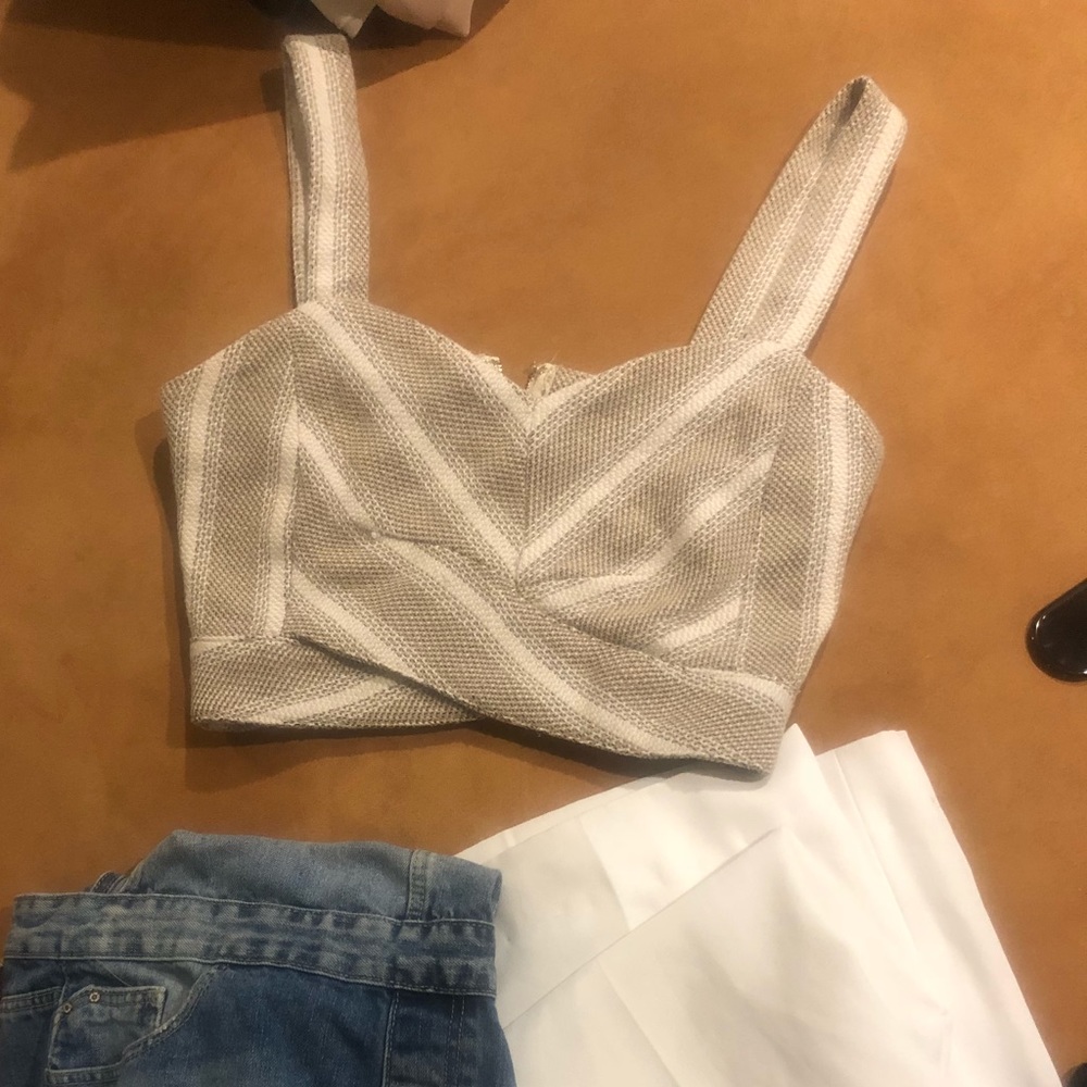 Woven crop top